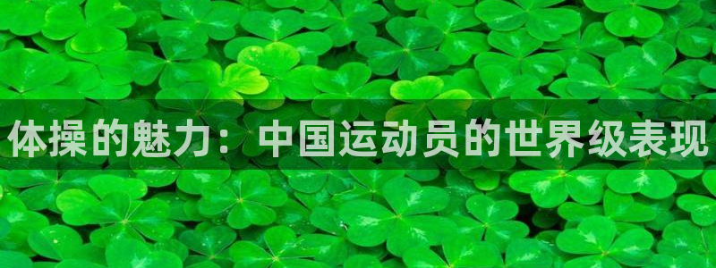 利记官方正版app官方：体操的魅力：中国运动员的世界
