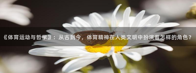利记娱乐app是什么：《体育运动与哲学》：从古到今，体育精神